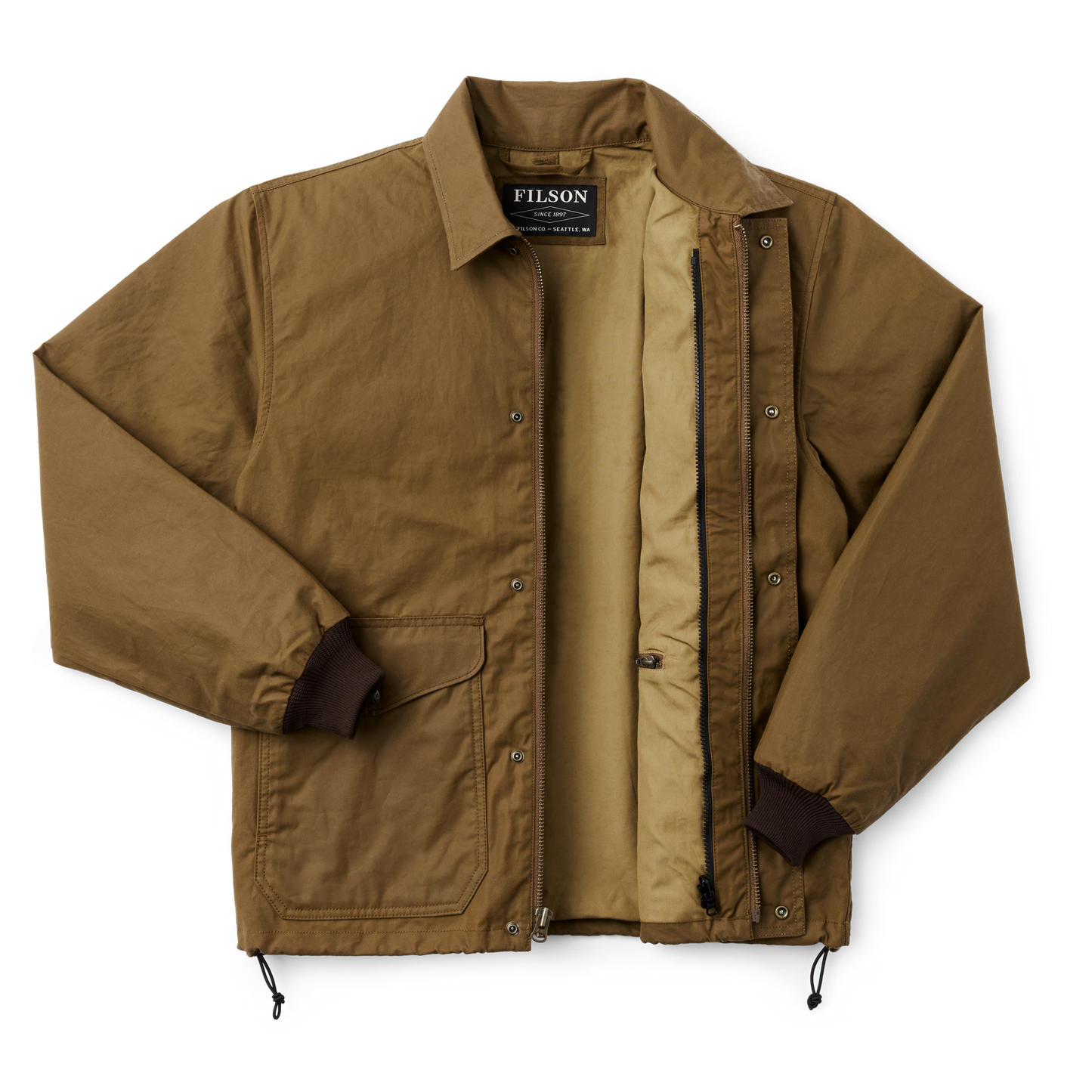 Alternate view of the Filson Aberdeen Work Jacket - Dark Tan