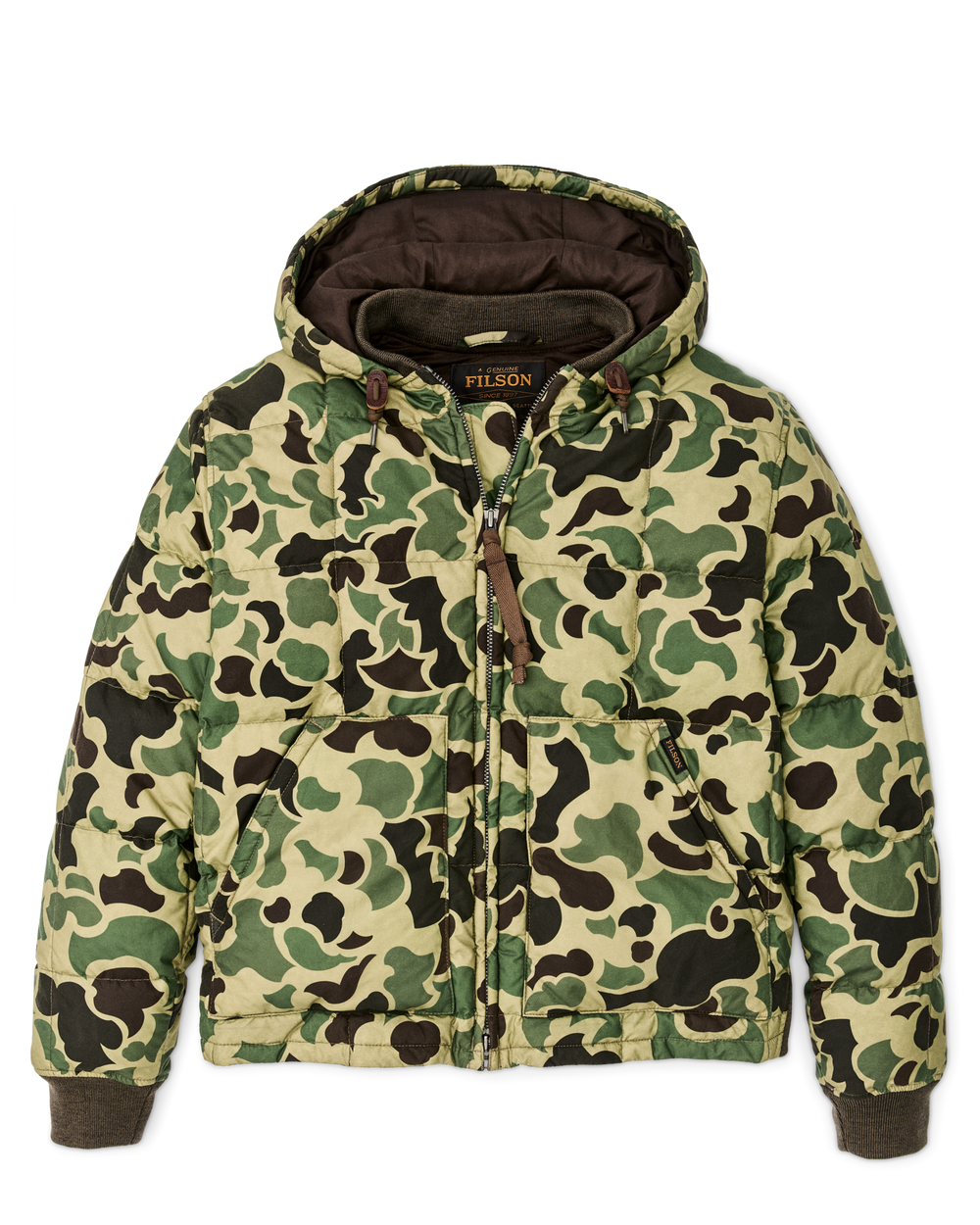 Waxed Down Jacket - Tundra Shrub Camo