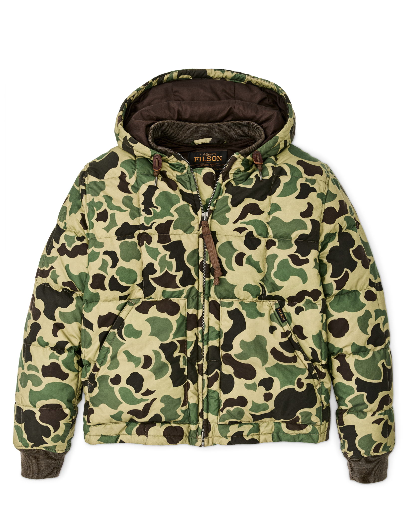 Waxed Down Jacket - Tundra Shrub Camo