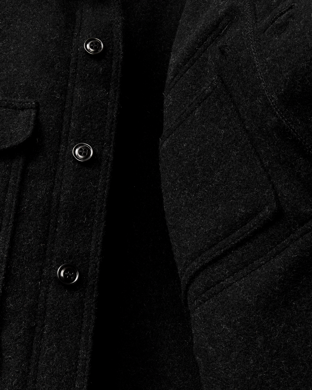Mackinaw Wool Cruiser Jacket - Charcoal