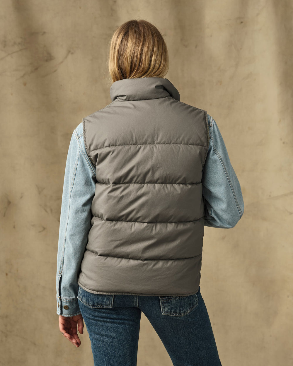 Women's Heritage Cotton Down Vest - Smokey Olive