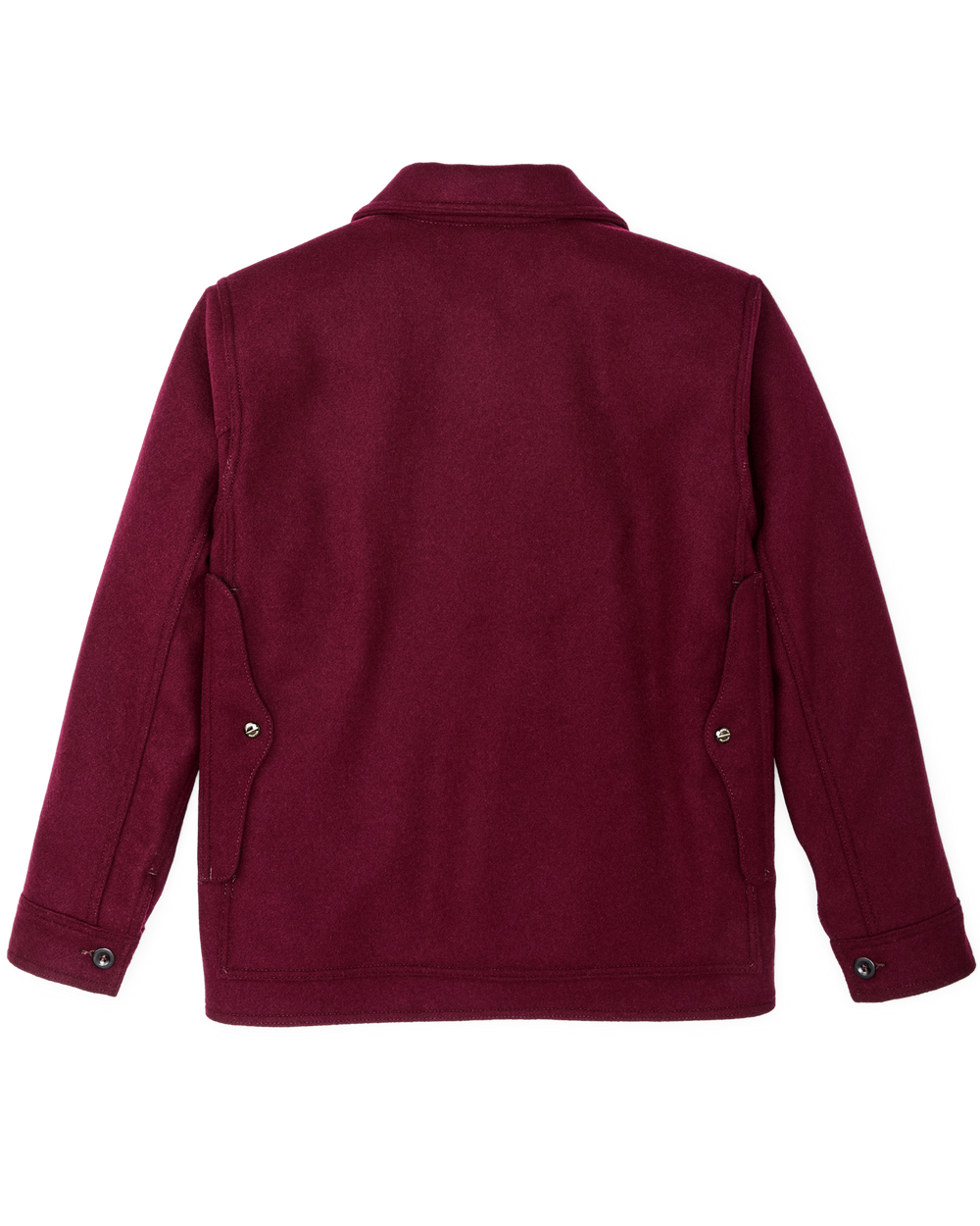 Alternate view of the Filson 1940s Mackinaw Wool Cruiser Jacket - Wine