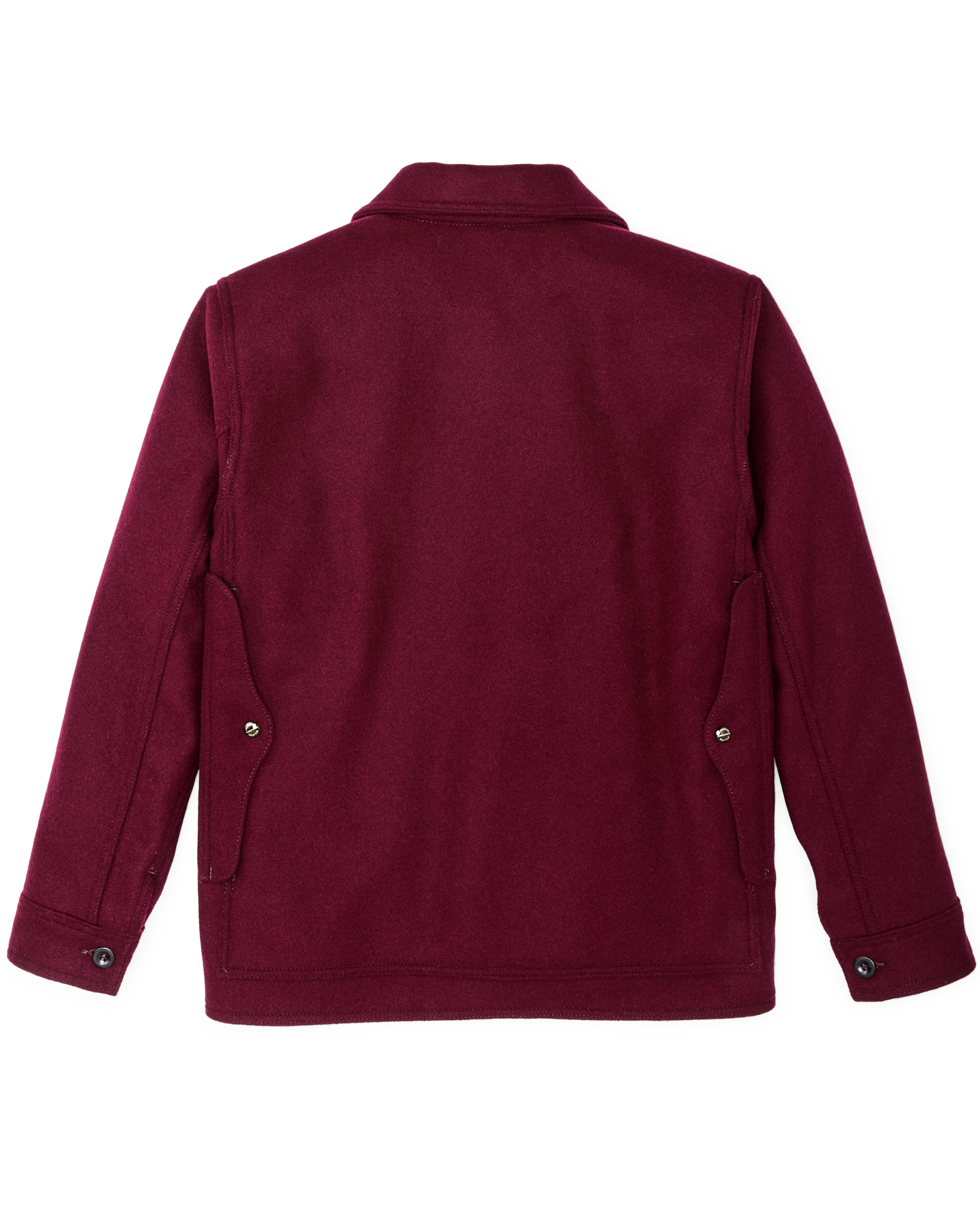 Alternate view of the Filson 1940s Mackinaw Wool Cruiser Jacket - Wine