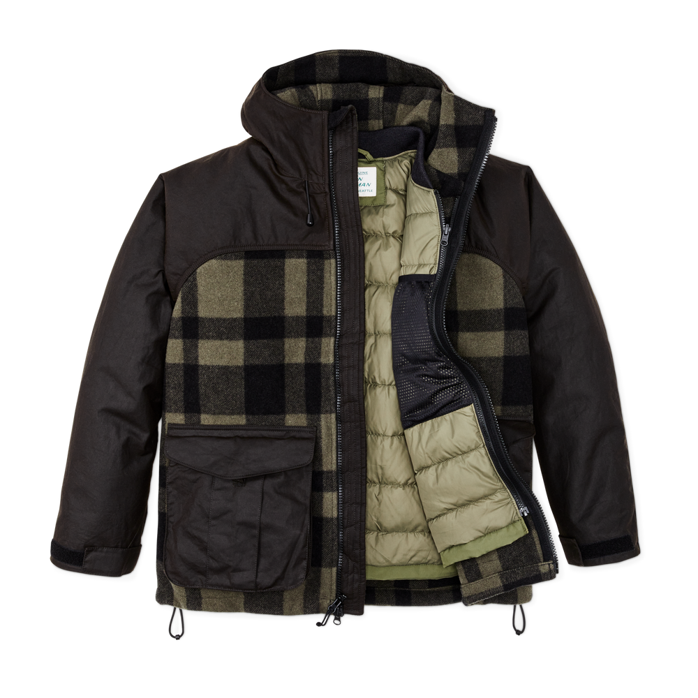 Alternate view of the Filson Down Liner Jacket - Winter Moss