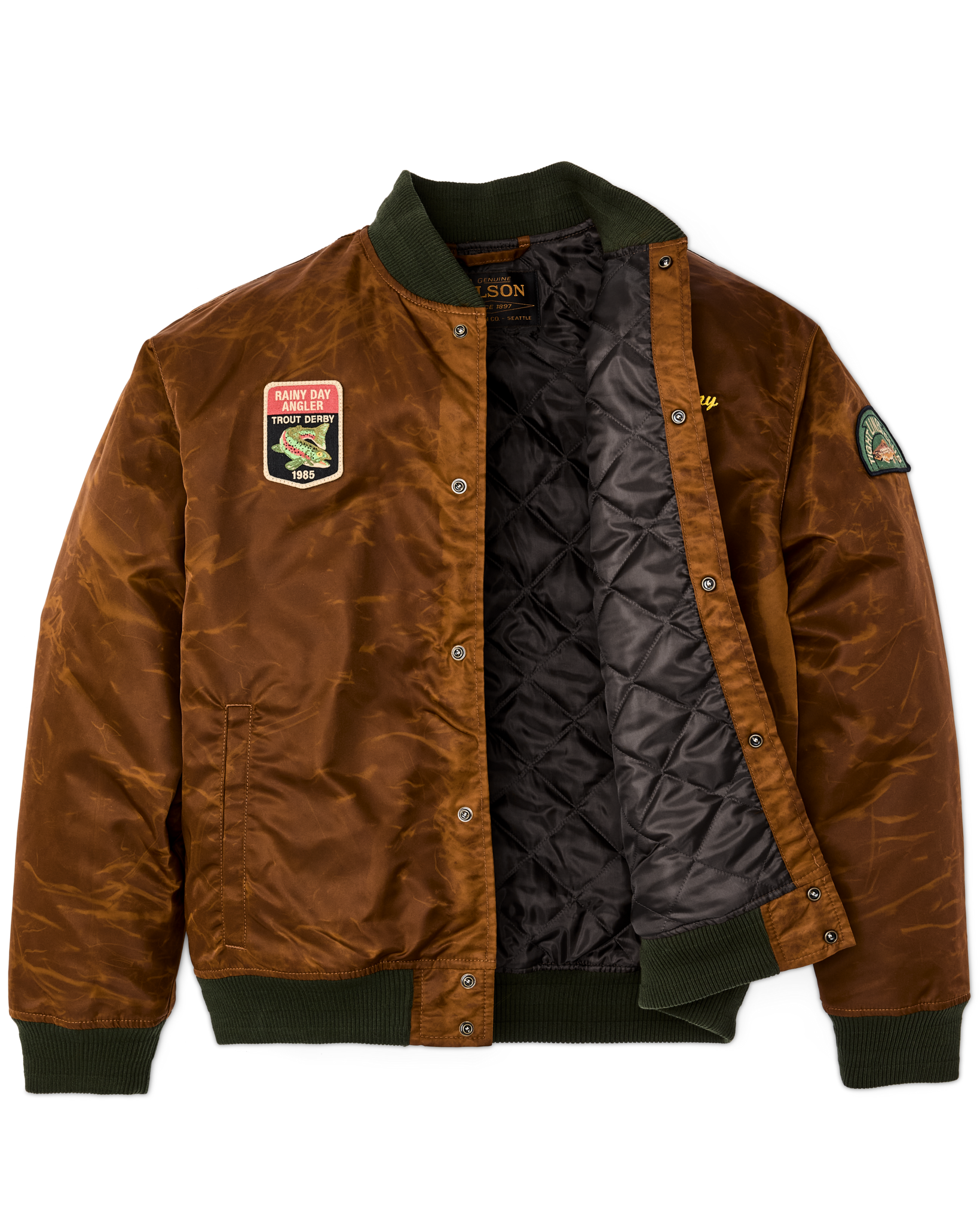 Alternate view of the Filson Embroidered Montlake Jacket - Whiskey
