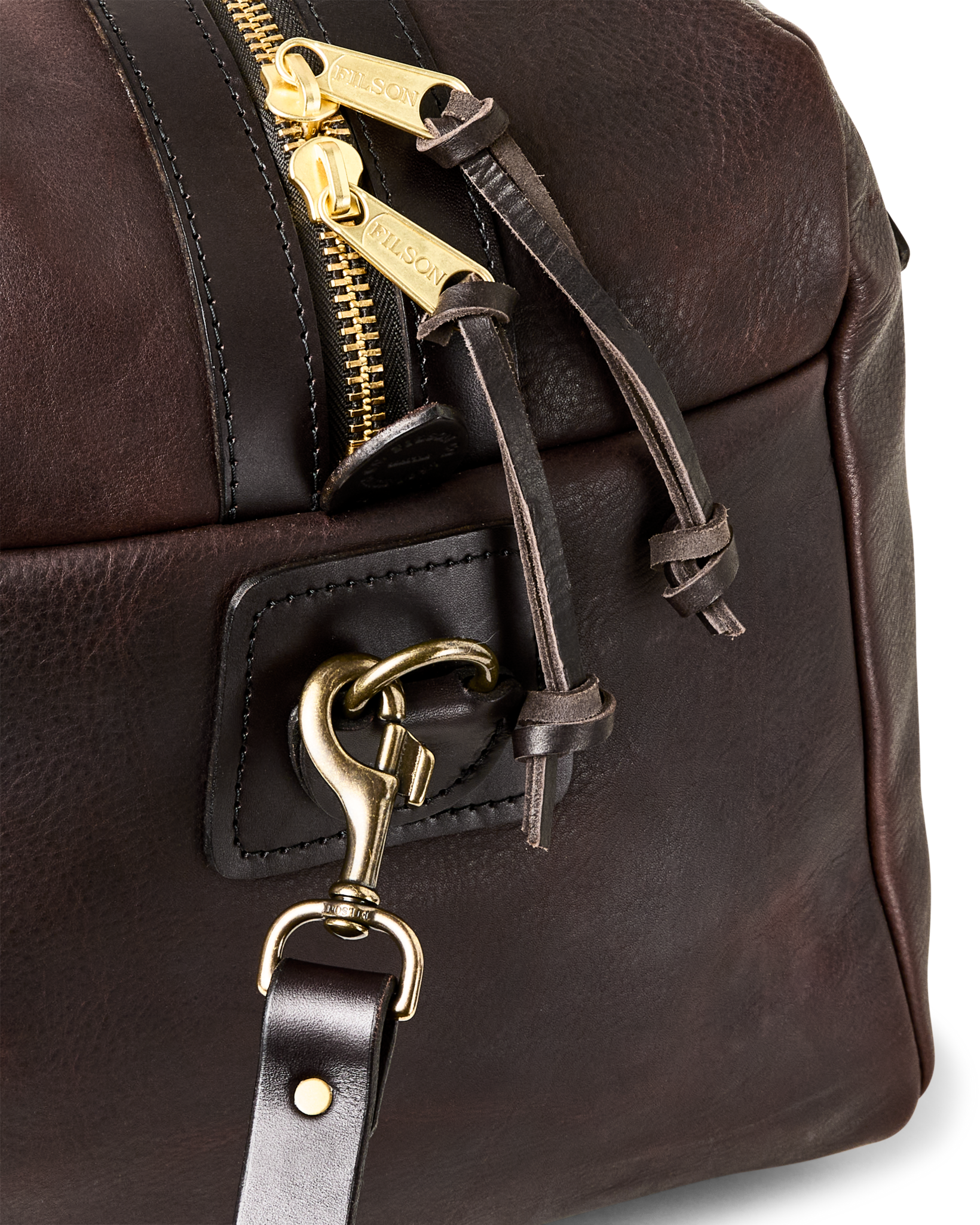 Heritage Leather Medium Duffle Bag - Ballard Brown