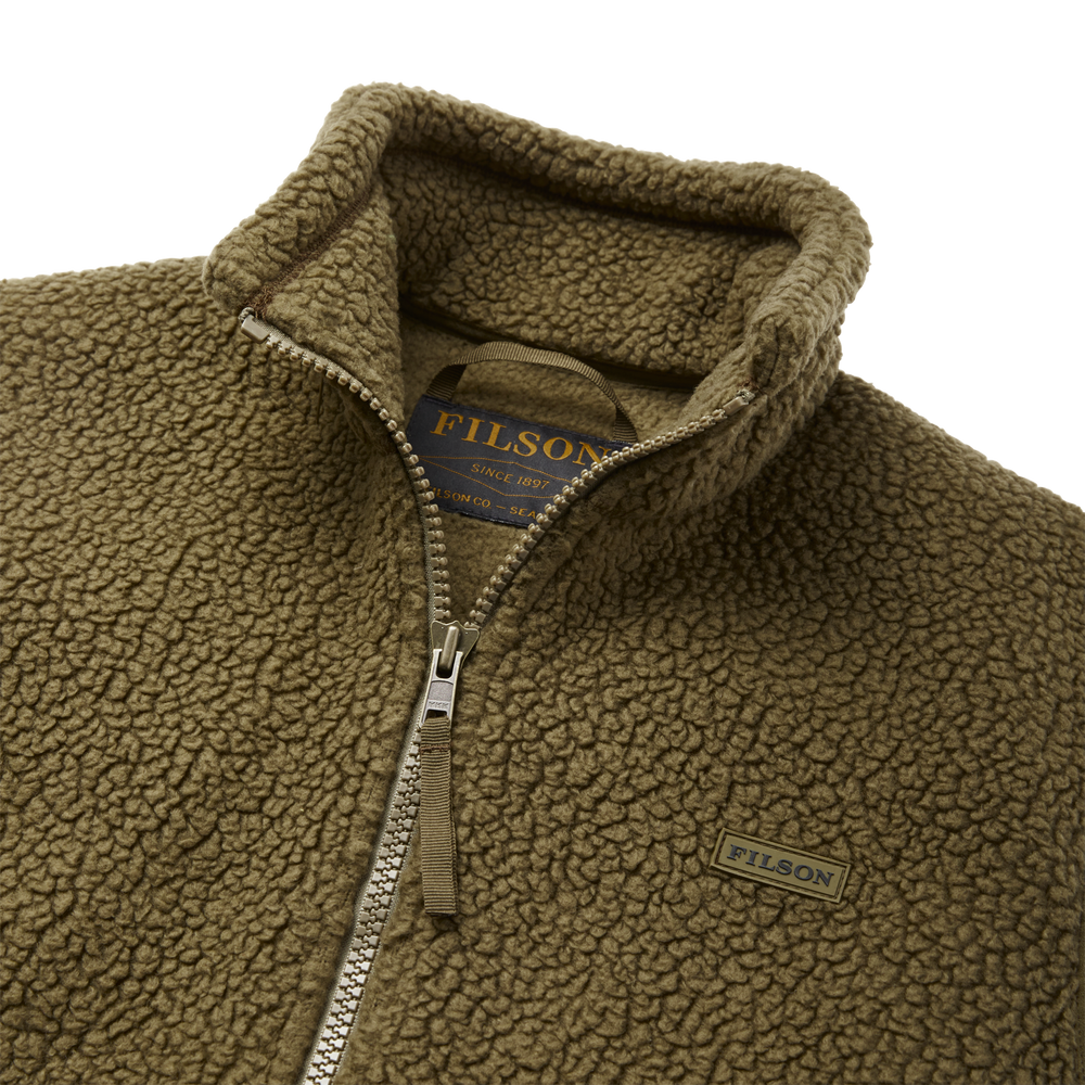 Alternate view of the Filson Sherpa Fleece Vest - Marsh Olive