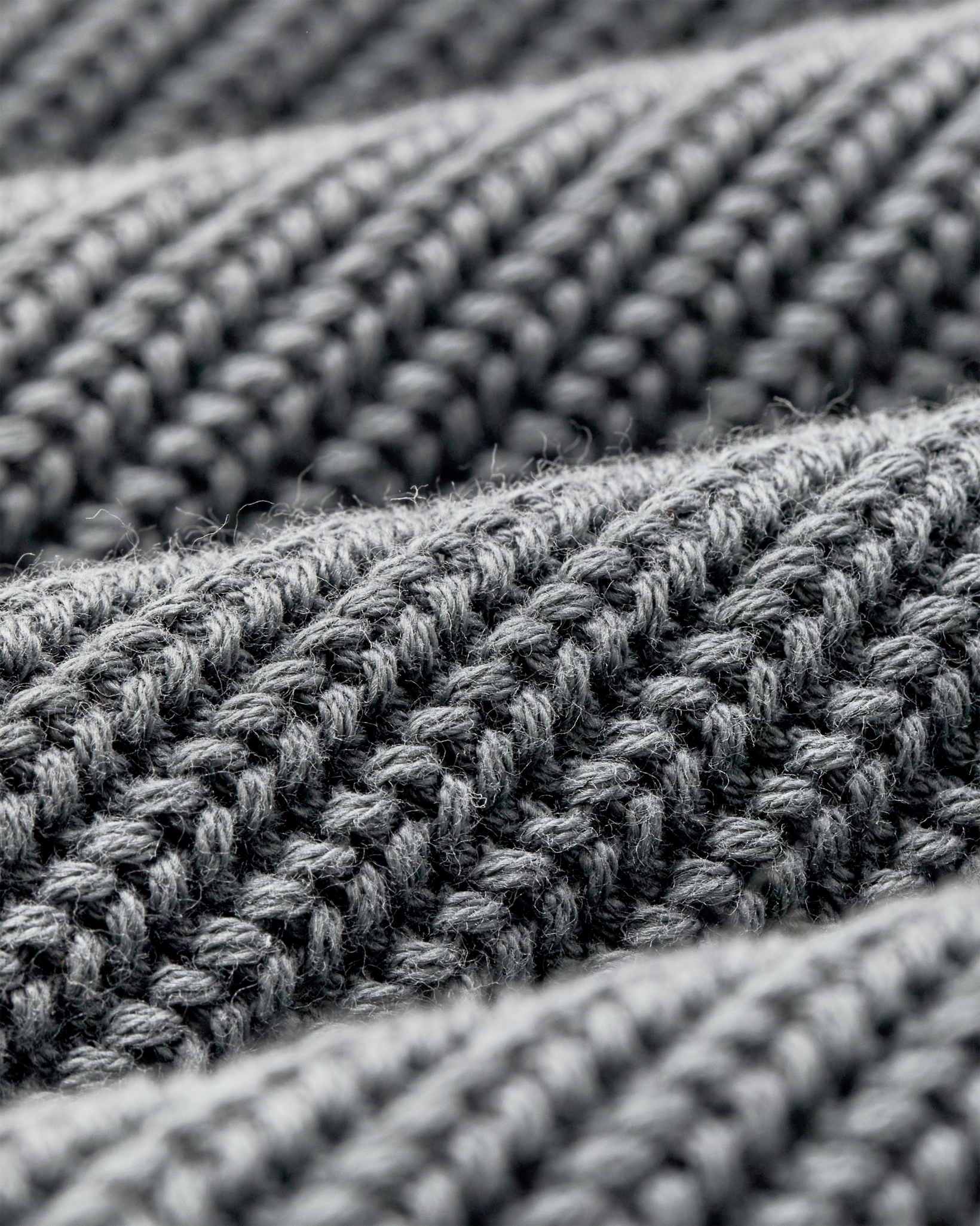 Alternate view of the Filson Vintage Cotton Shawl Neck Sweater - Charcoal