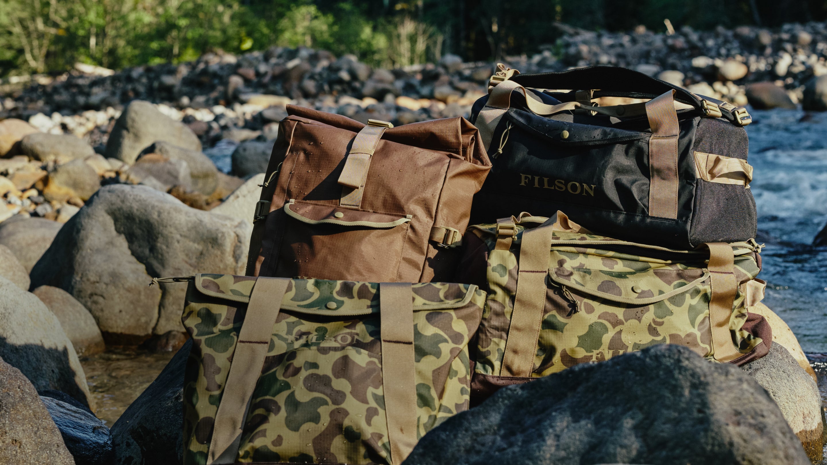 FILSON MADE IN ITALY ブッシュショーツ 32 ベージュ Oakville canvas shorts by Filson | Slate olive (Beige)