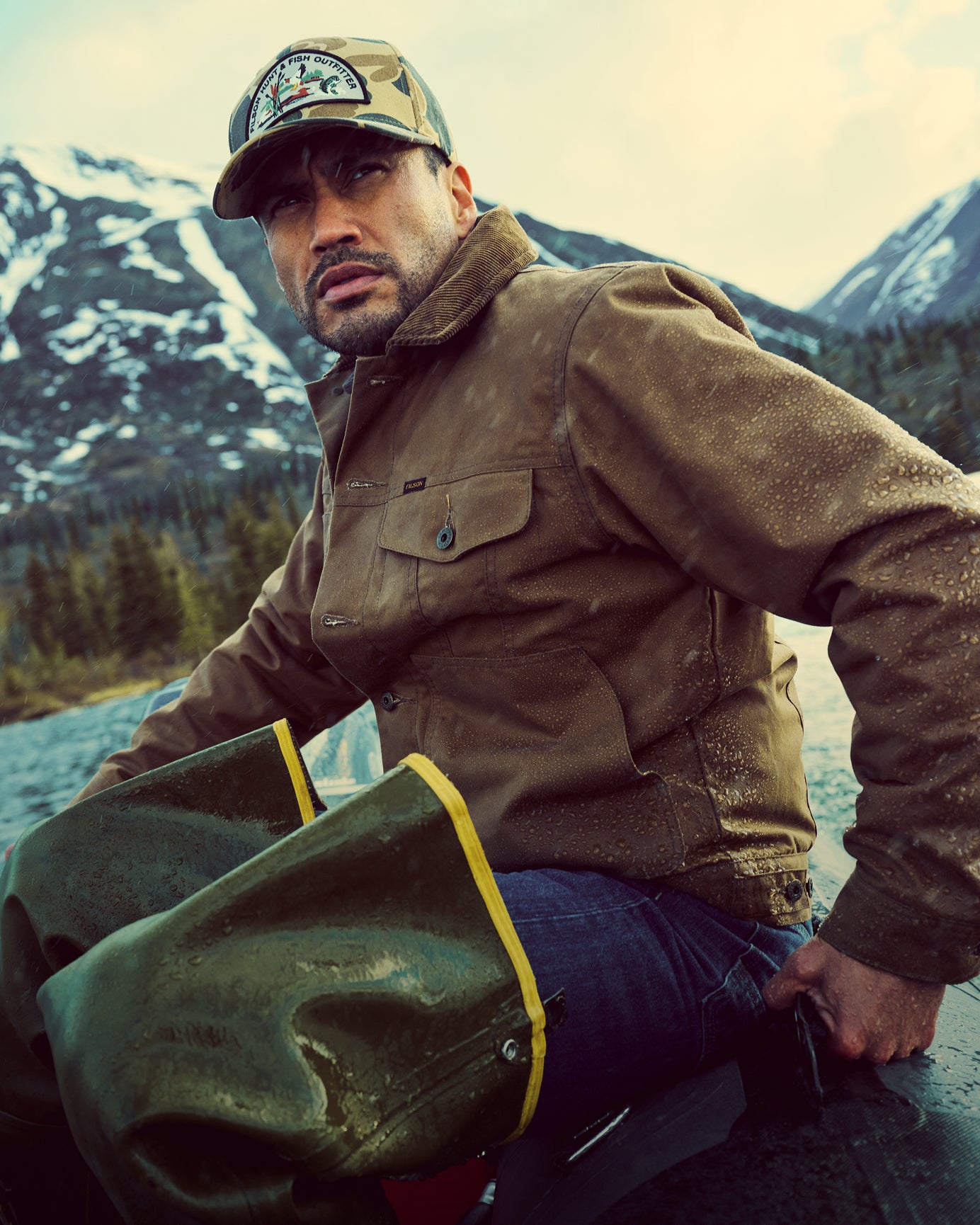 ジャケット・アウター Mountain Research philson jacket wool Filson Jacquard Wool Jac-Shirt Jacket Moose Red | Men's Size