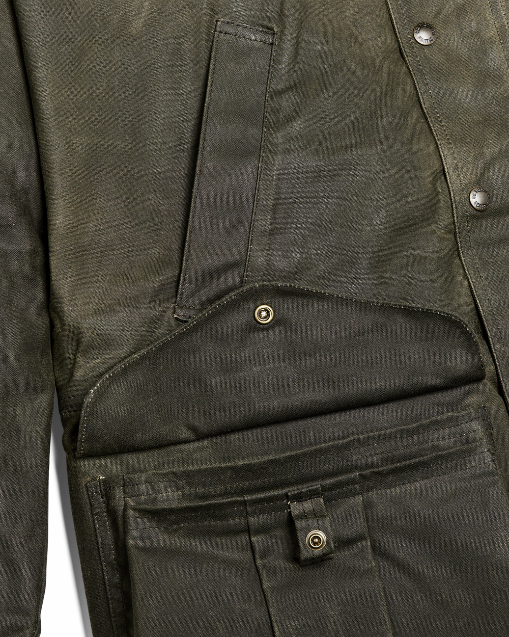 Lined Tin Cloth Field Jacket - Otter Green