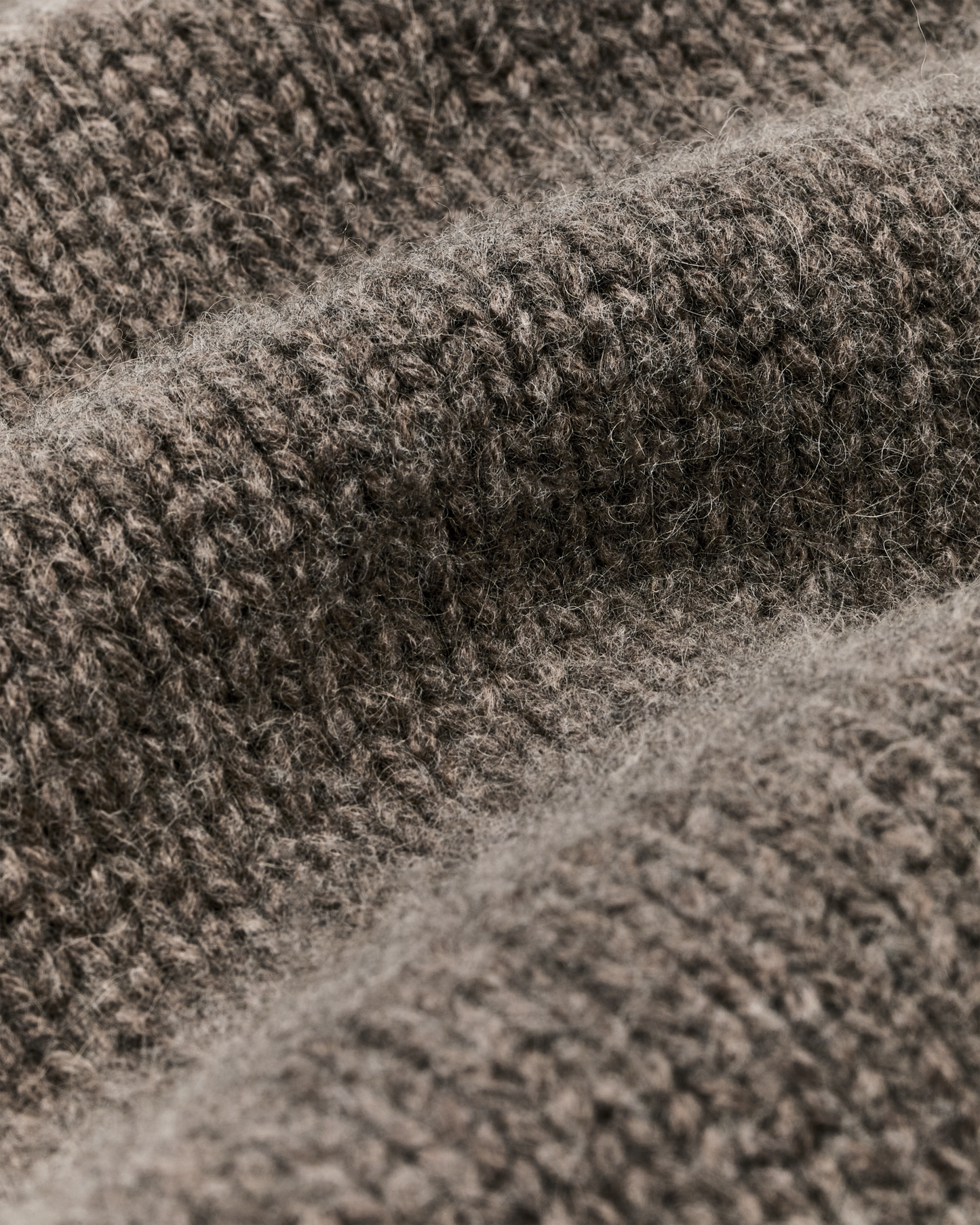 Alternate view of the Filson 3-gauge Alpaca Blend Sweater - Bark Heather