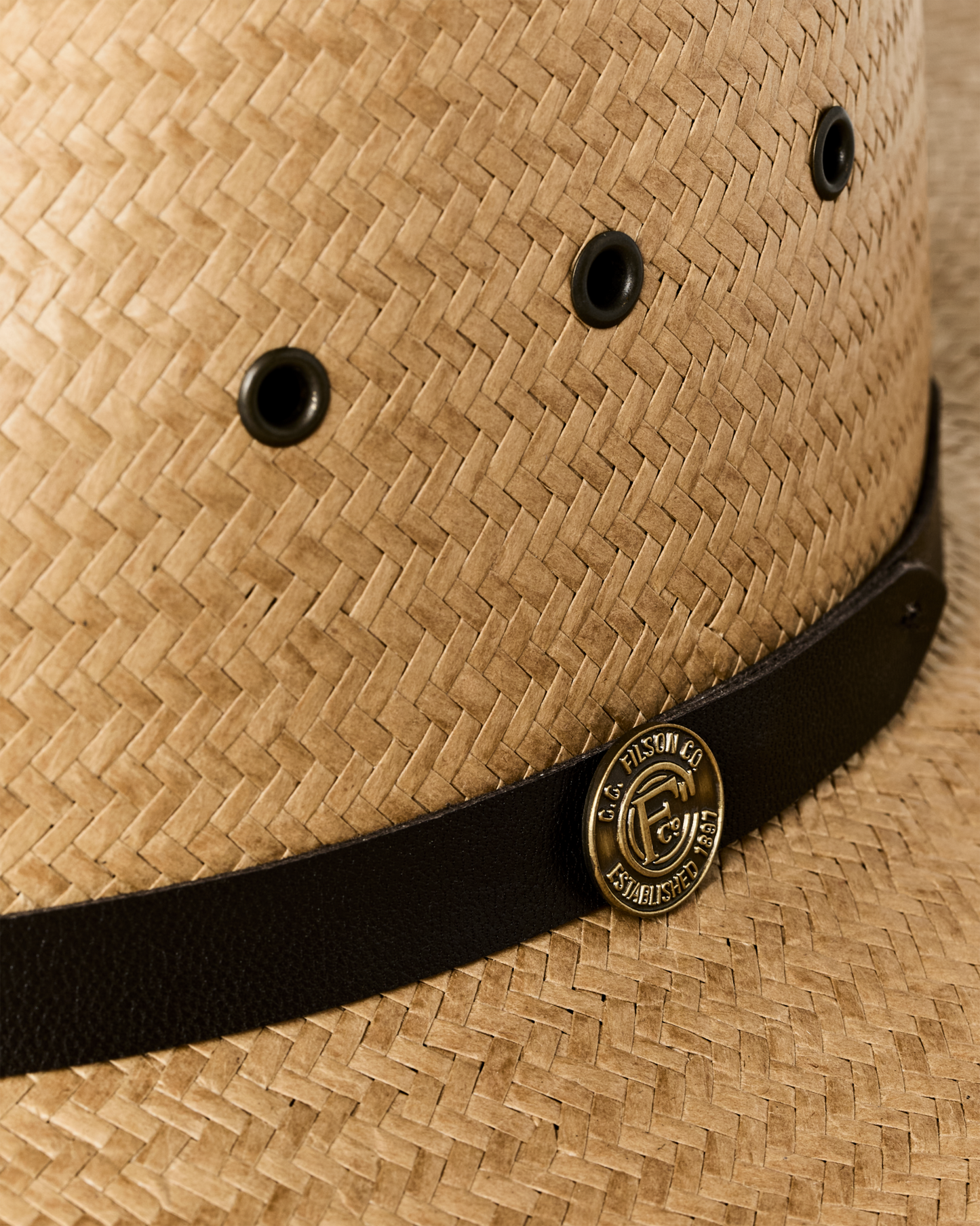 Filson X Stetson Straw Baler Hat - Sand
