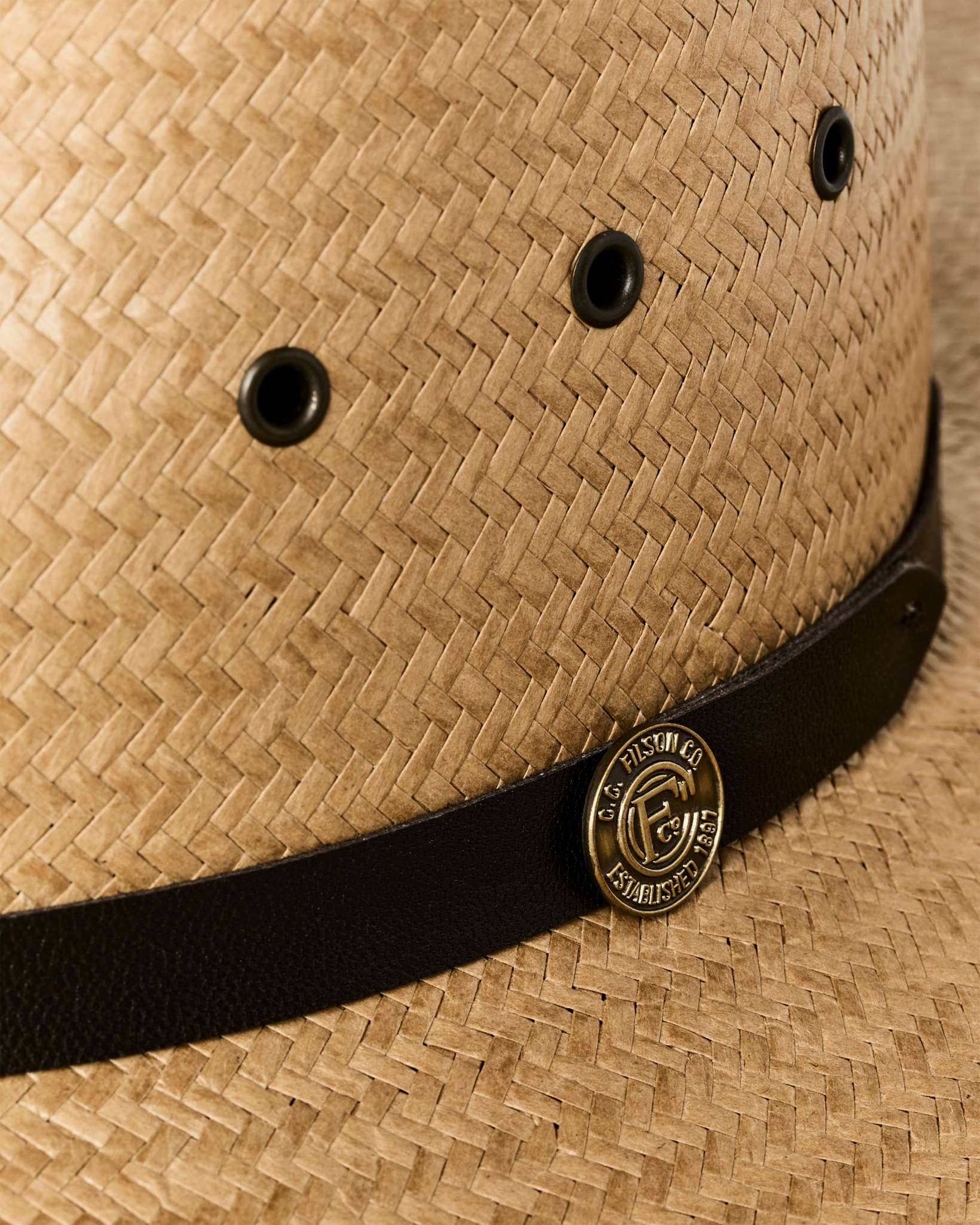Filson X Stetson Straw Baler Hat - Sand
