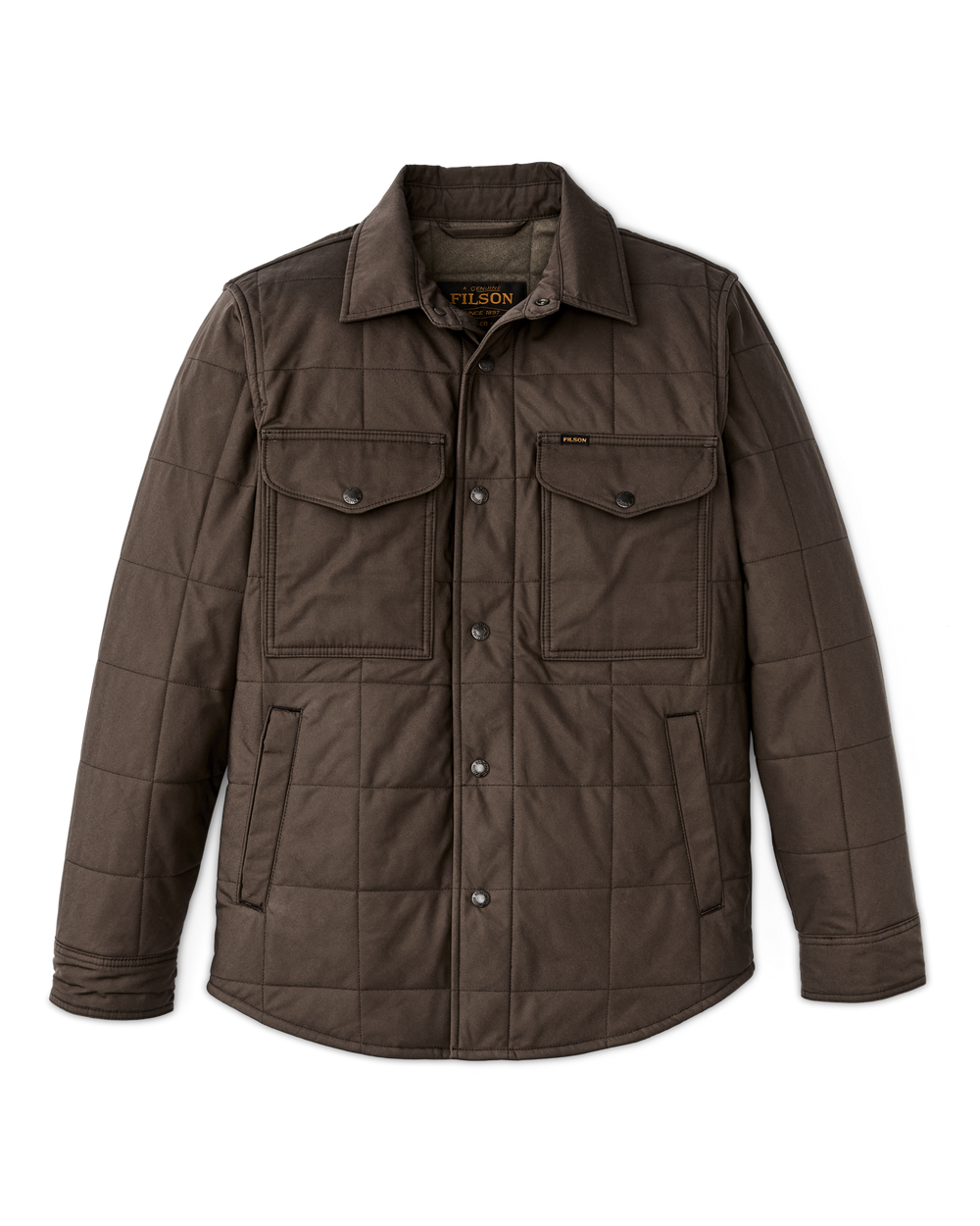 Cover Cloth Quilted Jac-shirt - Slate Black
