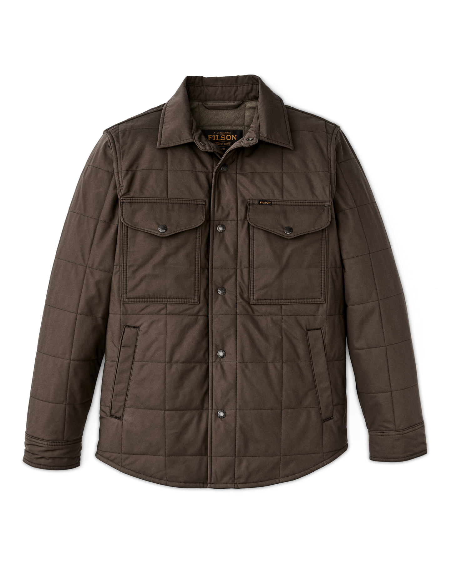Cover Cloth Quilted Jac-shirt - Slate Black