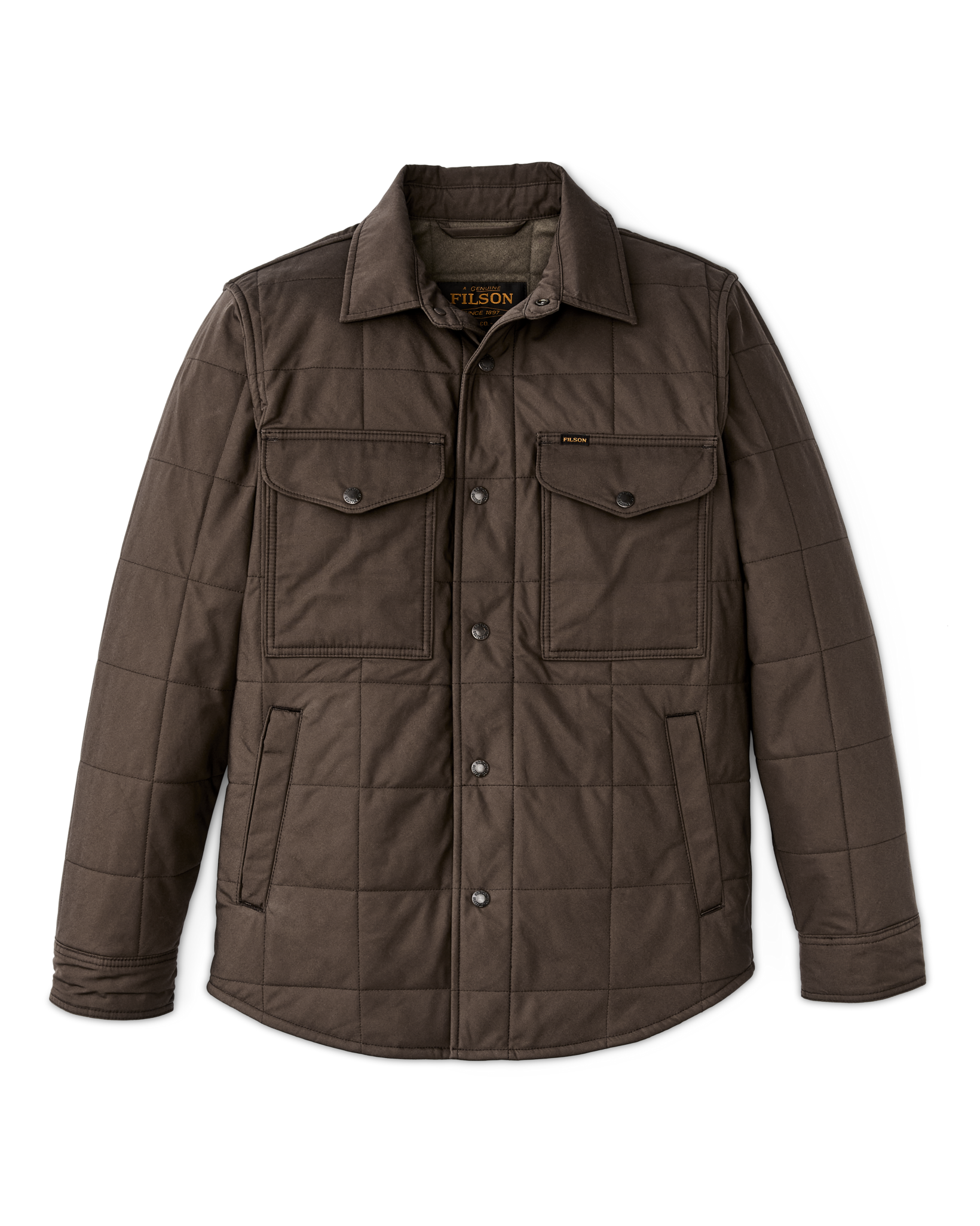 Cover Cloth Quilted Jac-shirt - Slate Black