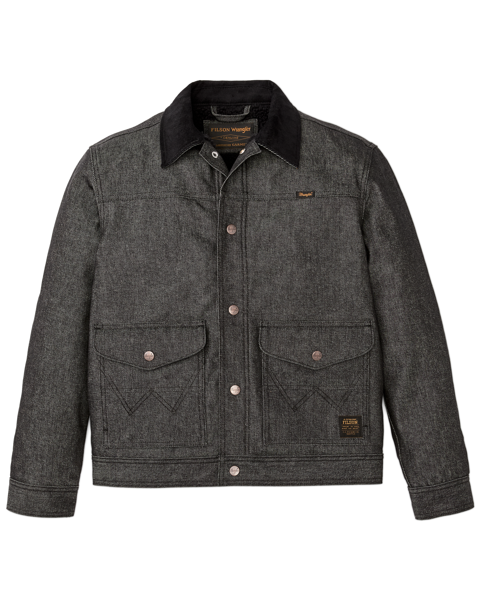 Wrangler X Filson Denim Work Jacket - Black