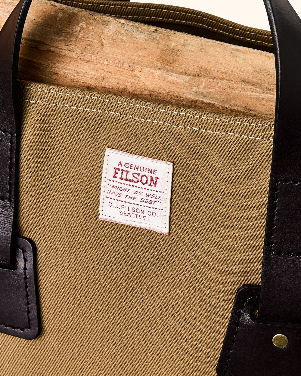 Rugged Twill Log Carrier - Tan