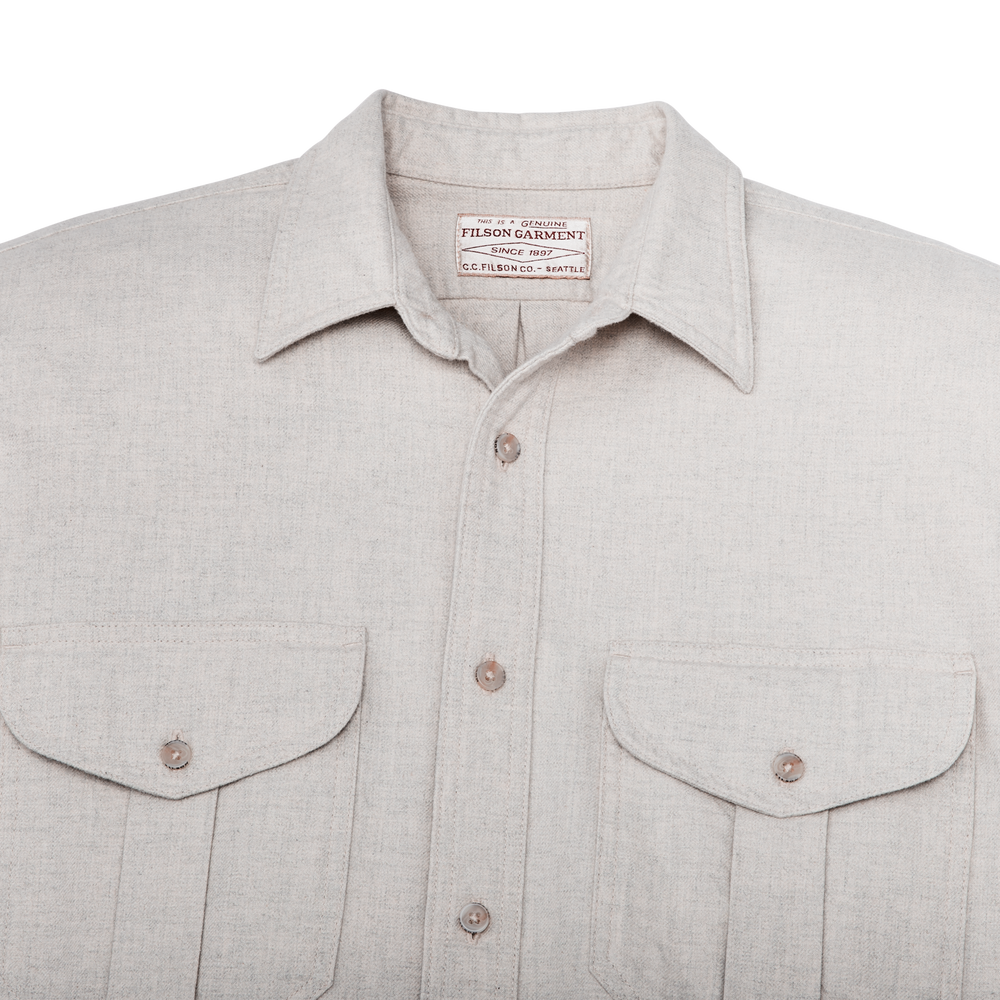 Alternate view of the Filson Alaskan Guide Shirt - Natural Heather
