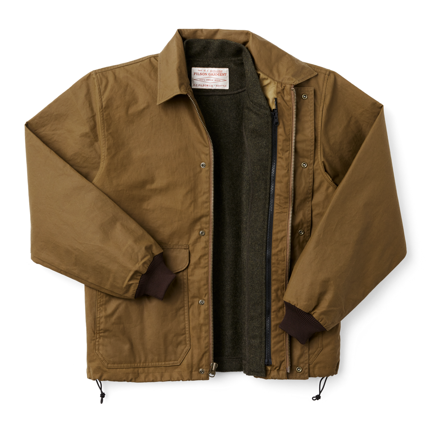 Alternate view of the Filson Aberdeen Work Jacket - Dark Tan