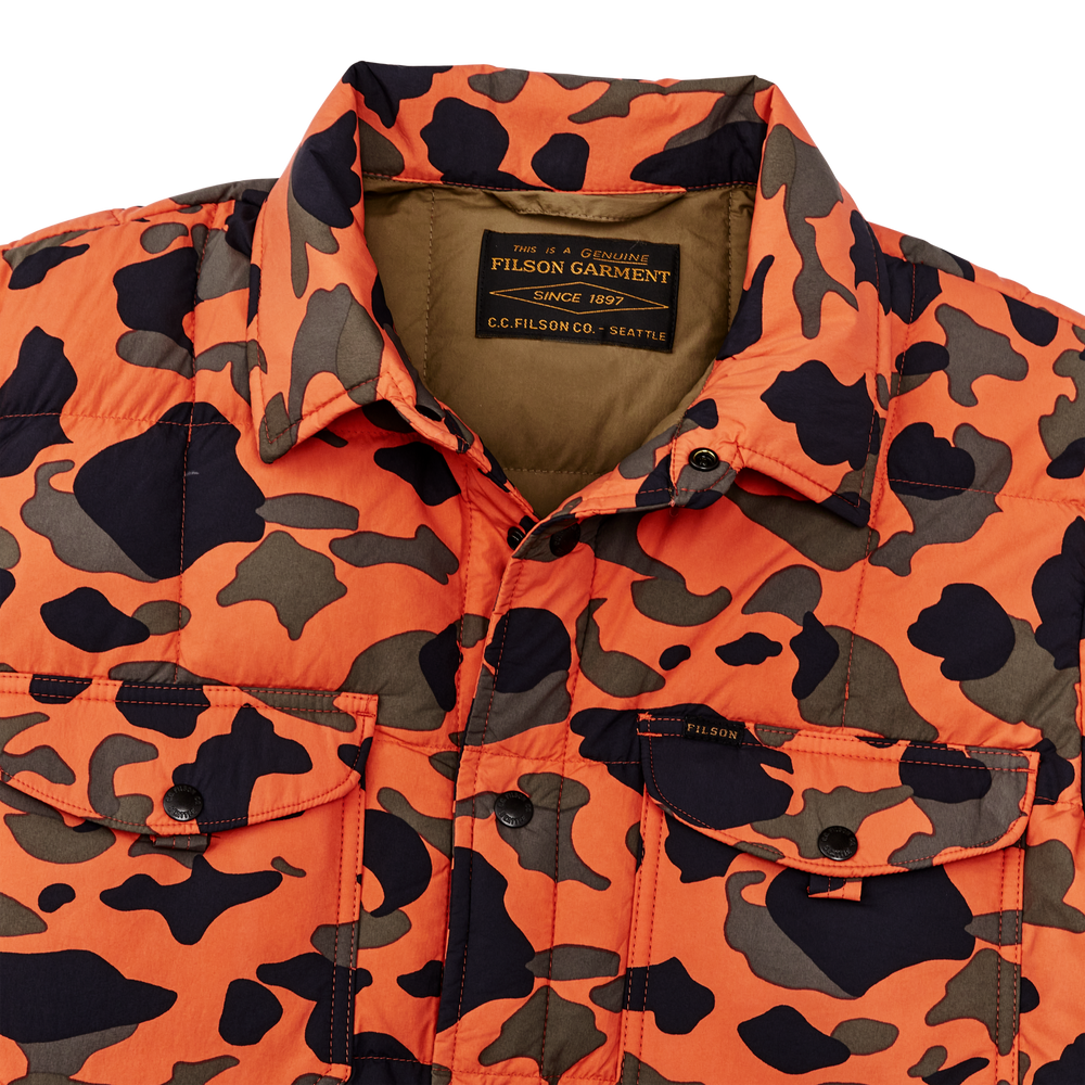 Alternate view of the Filson Lightweight Down Jac-shirt - Flame Camo