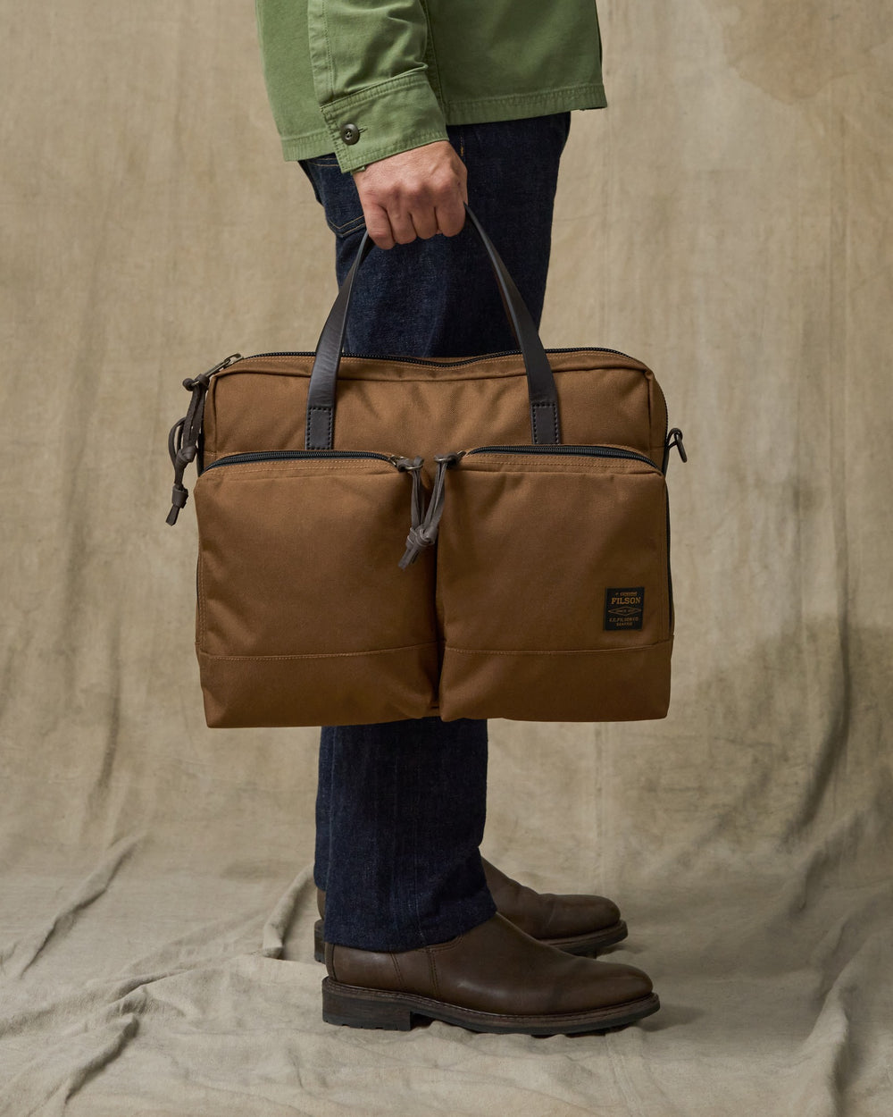 Dryden Briefcase - Whiskey