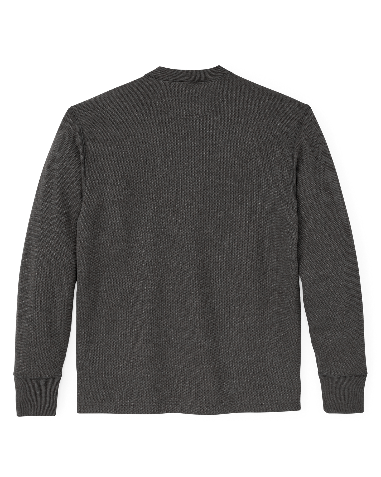 Alternate view of the Filson Waffle Knit Henley - Charcoal