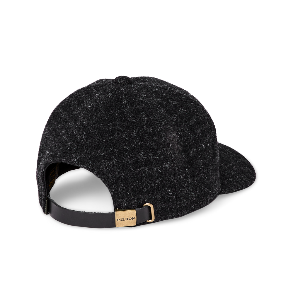Alternate view of the Filson Wool Logger Cap - Black Marl / Heather Check