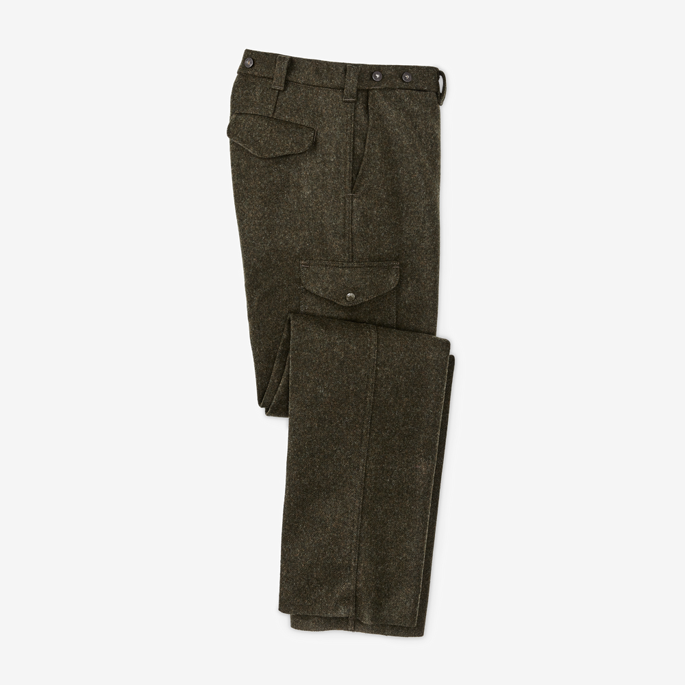 Front-facing image of the Filson Mackinaw Wool Field Pants - Forest Green