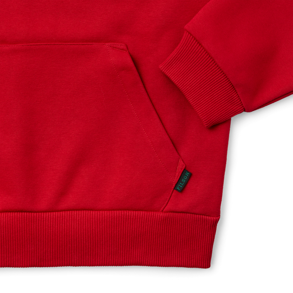 Alternate view of the Filson Popeye Graphic Hoodie - Red / Muscle