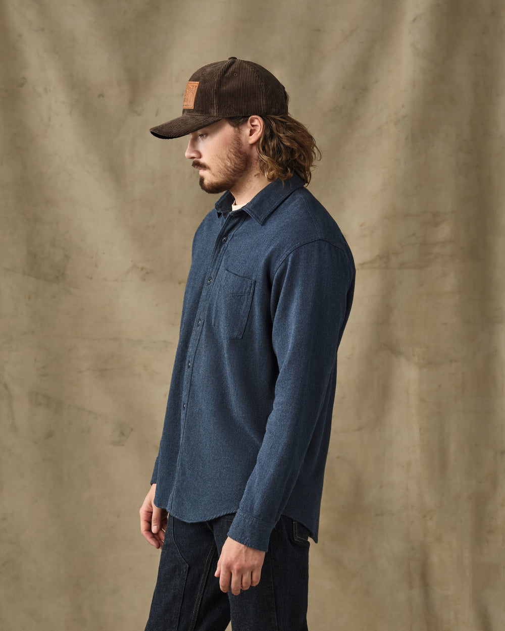 Rustic Flannel Shirt - Blue Heather