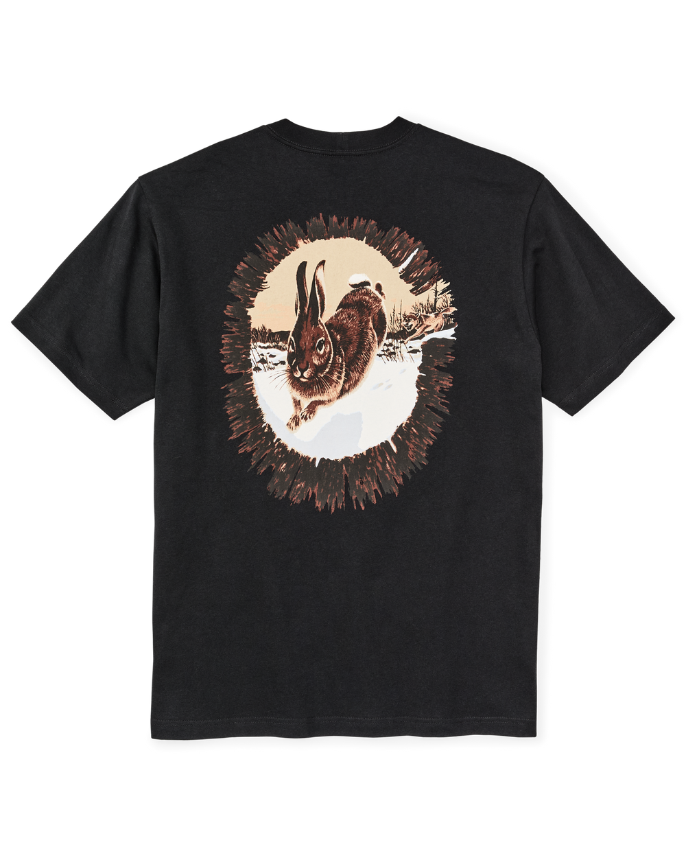 Hare Chase Graphic T-shirt - Black / Hare Chase