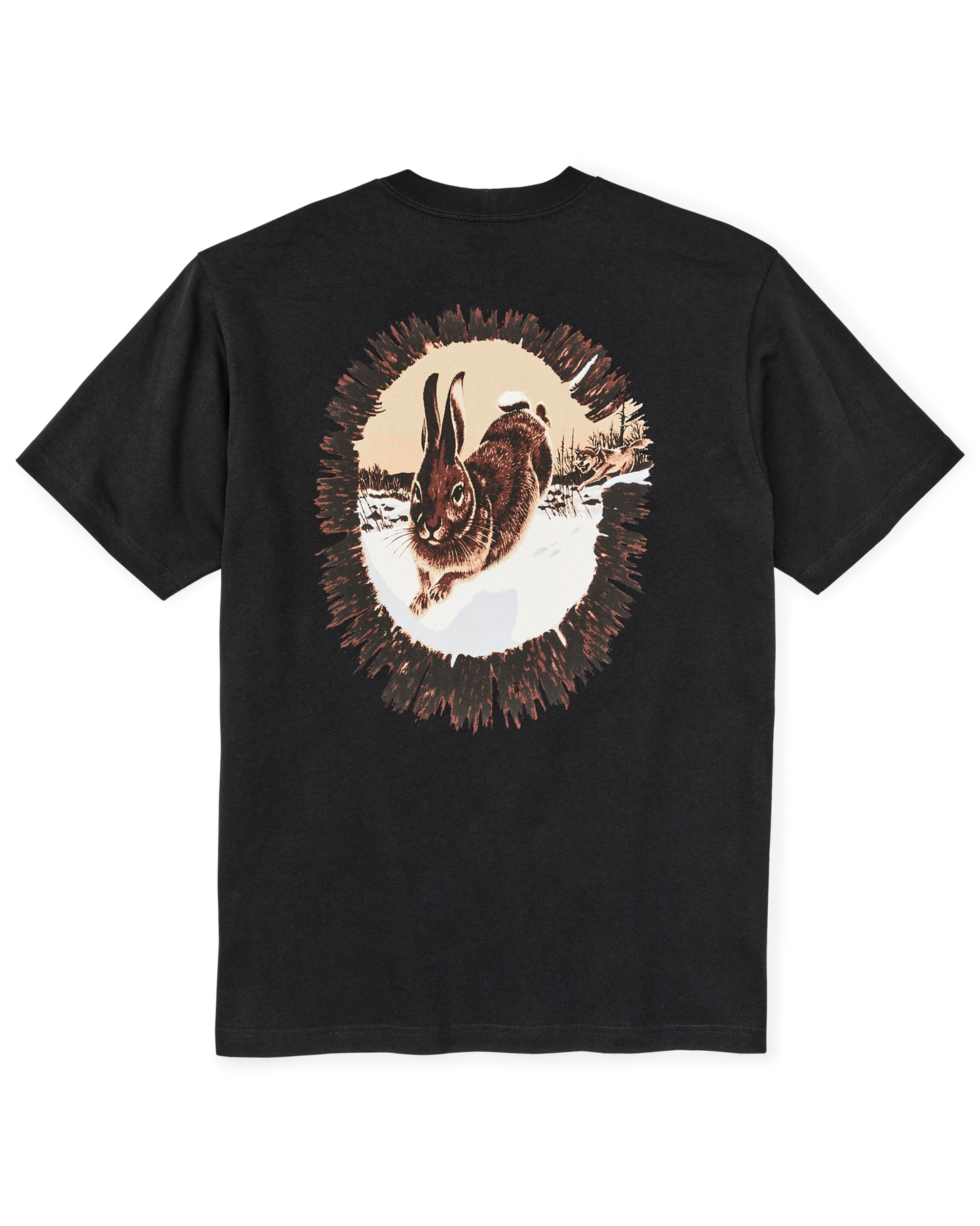 Hare Chase Graphic T-shirt - Black / Hare Chase