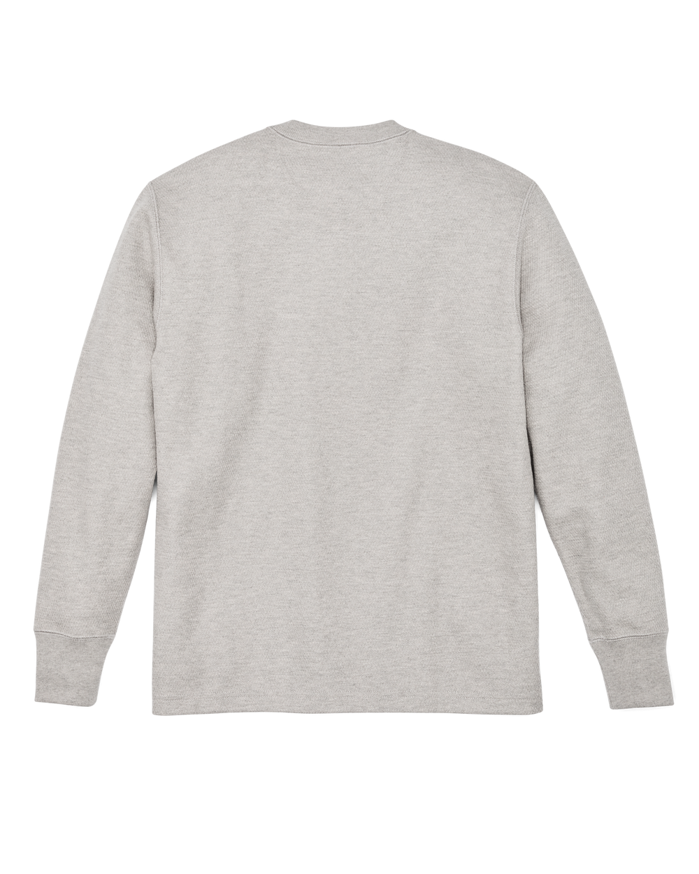 Alternate view of the Filson Waffle Knit Henley - Light Heather Gray