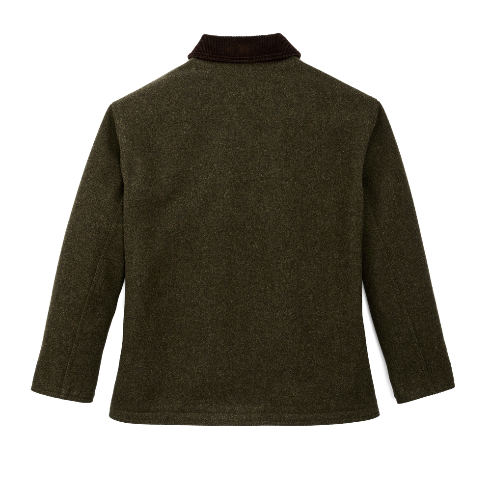 Alternate view of the Filson Women's Mackinaw Wool Barn Coat - Forset Green