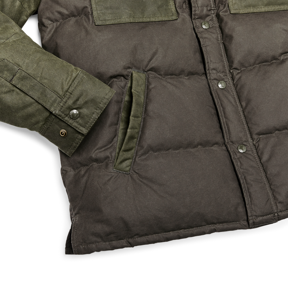 Alternate view of the Filson Down Jac-shirt - Otter Green