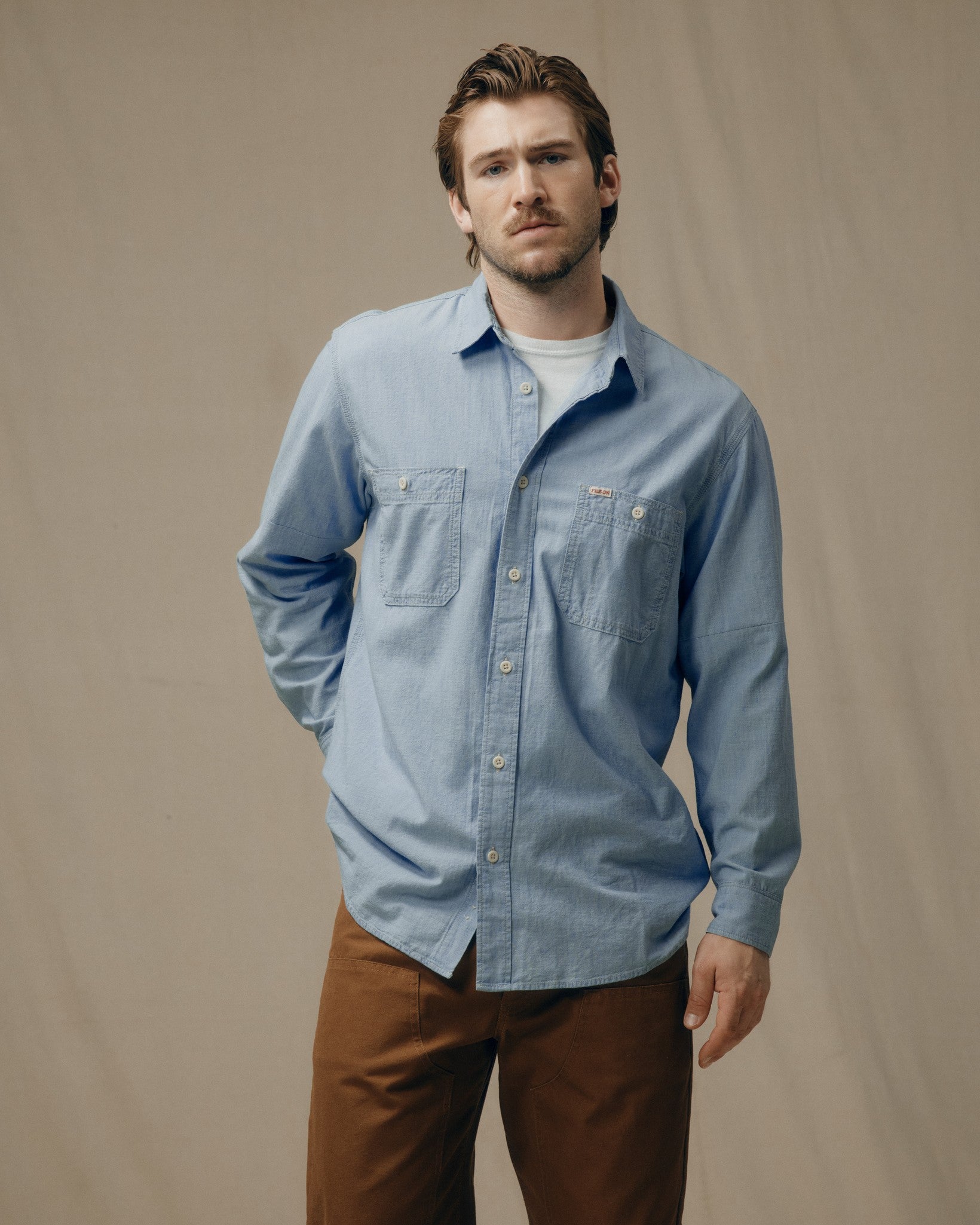 Filson フィルソン CPOシャツ XS（USサイズ） Men's Long Sleeve Chambray CPO Shirt | Filson