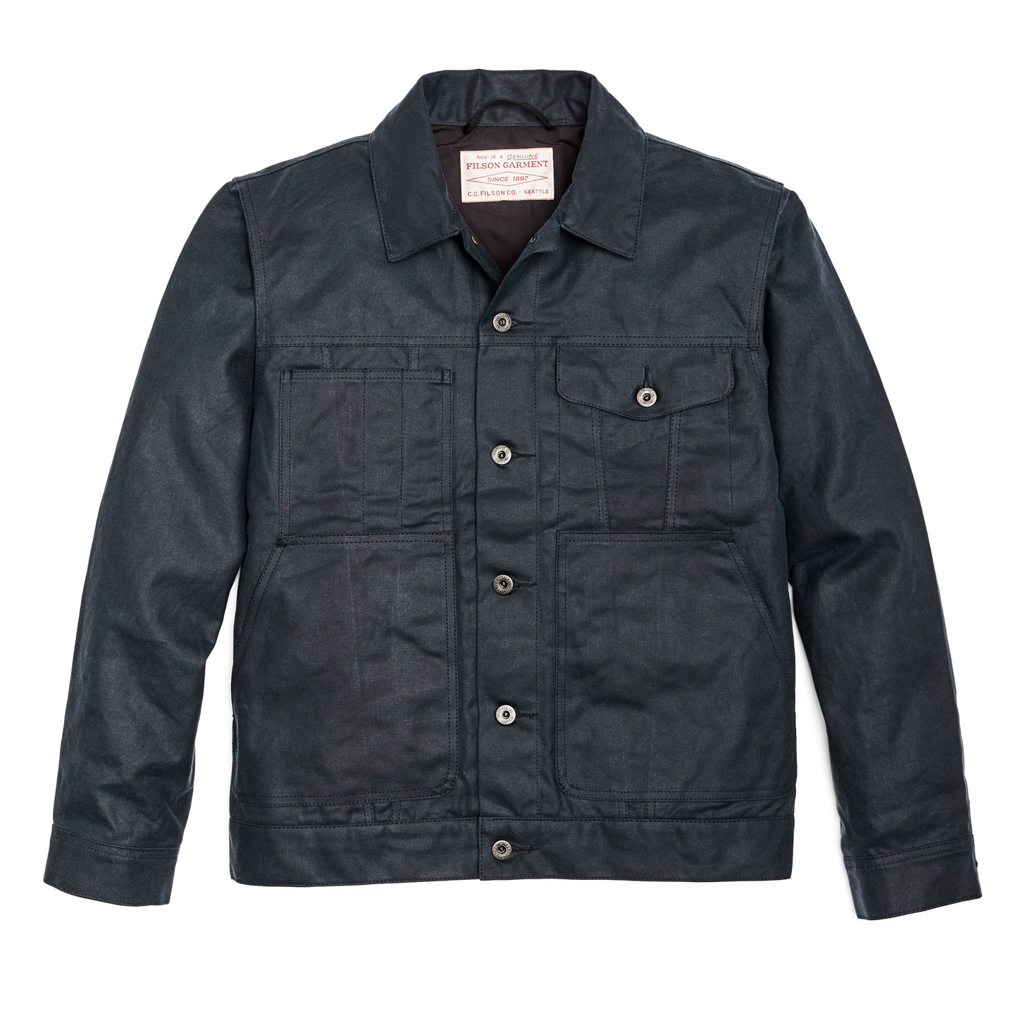 C.C. Filson Co. ジャケット - サイズ40 - Style 85 Tin Cloth Short Lined Cruiser Jacket | Filson