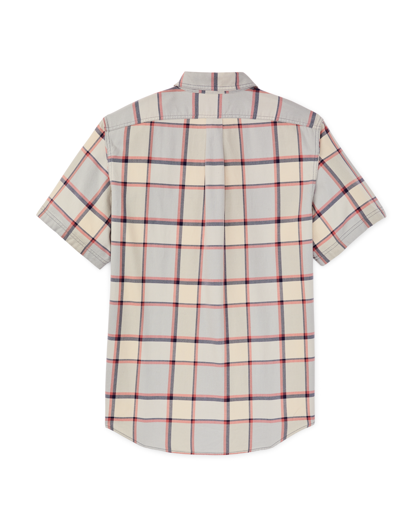 Short Sleeve Lightweight Alaskan Guide Shirt - Light Blue / Tan Plaid