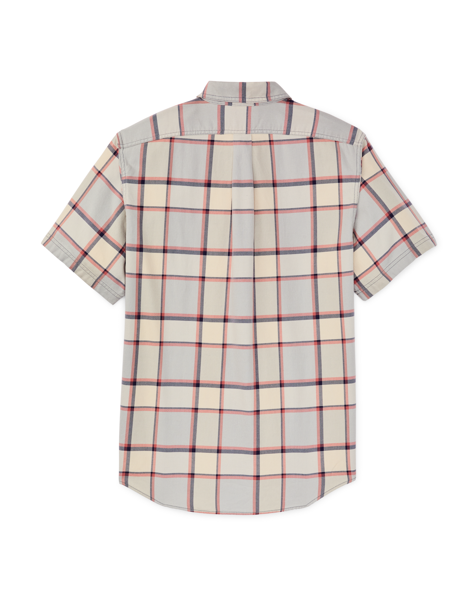 Short Sleeve Lightweight Alaskan Guide Shirt - Light Blue / Tan Plaid
