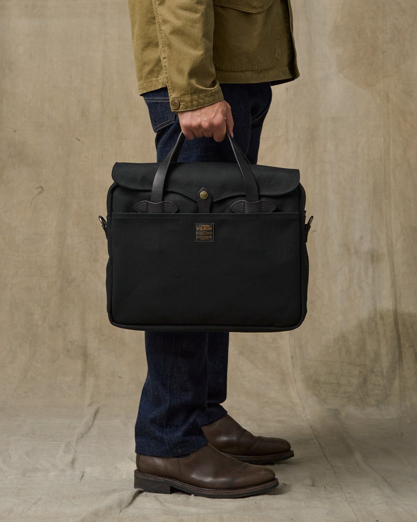 Rugged Twill Original Briefcase - Black