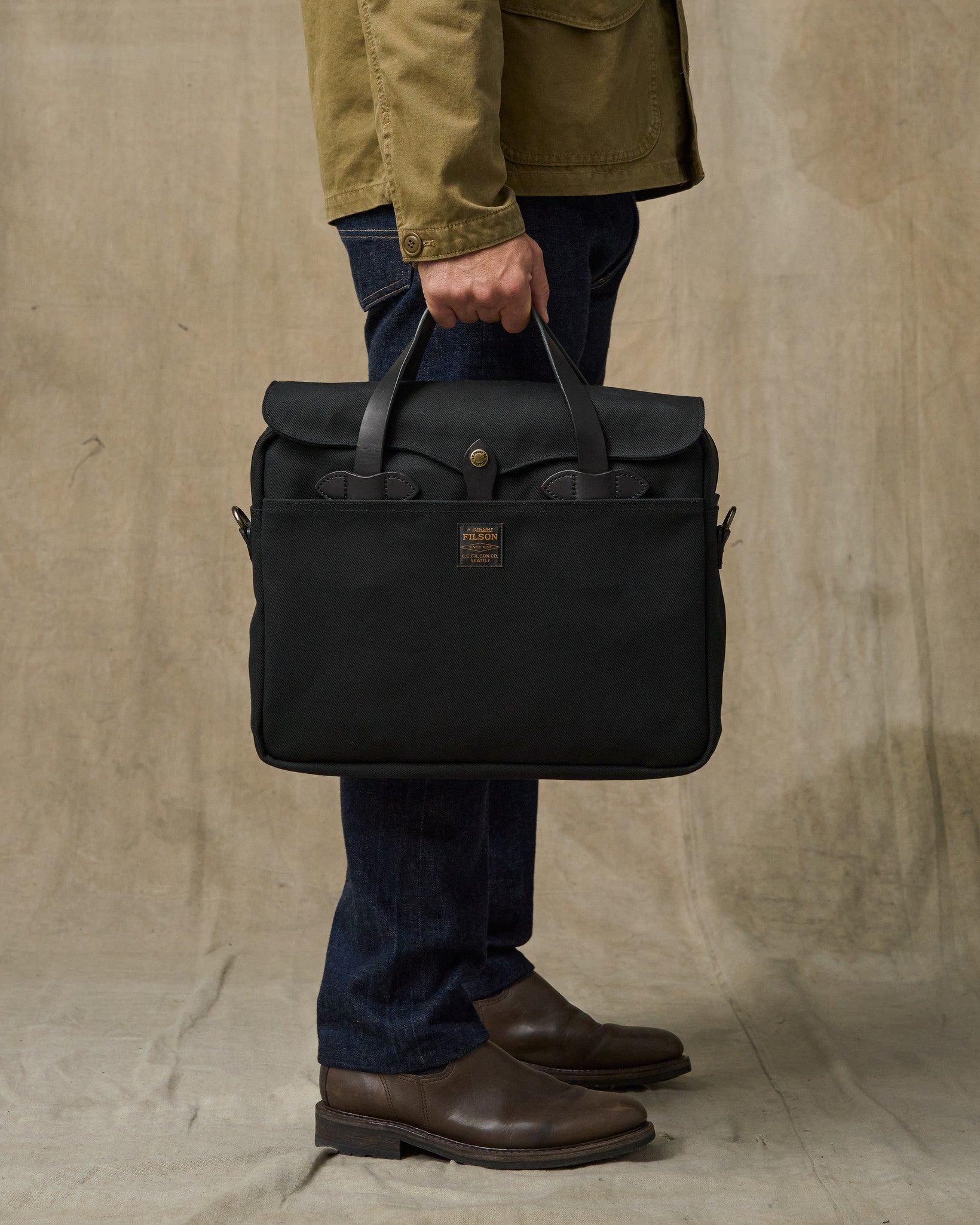 Rugged Twill Original Briefcase - Black