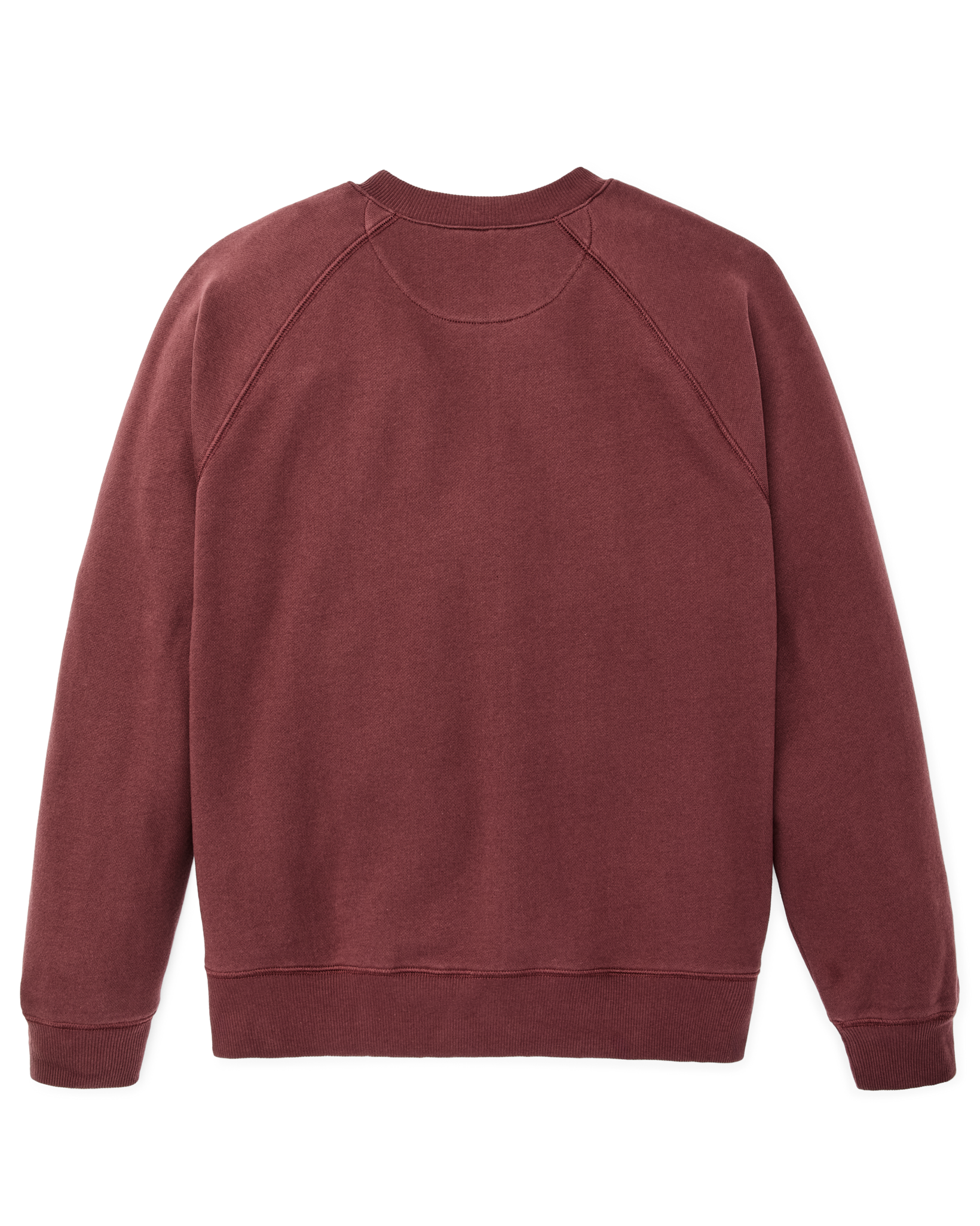 Quarter-zip Terry Sweatshirt - Wine