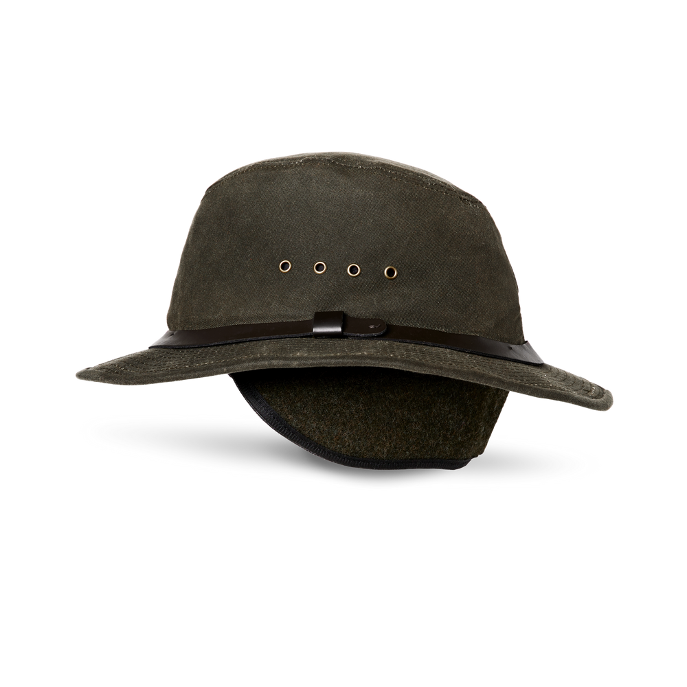 Alternate view of the Filson Insulated Packer Hat - Otter Green