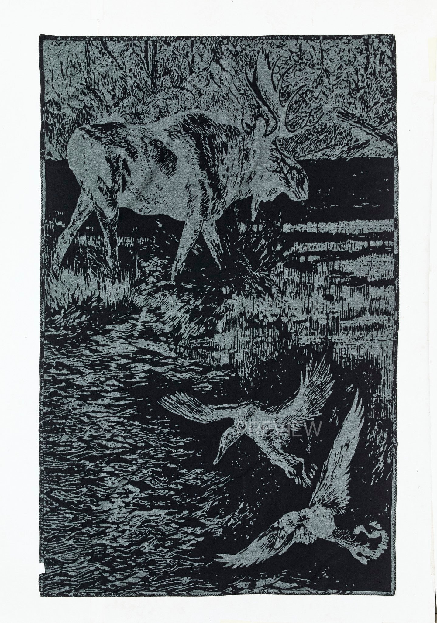 Cotton Blanket - Balsam Green / Marshlands