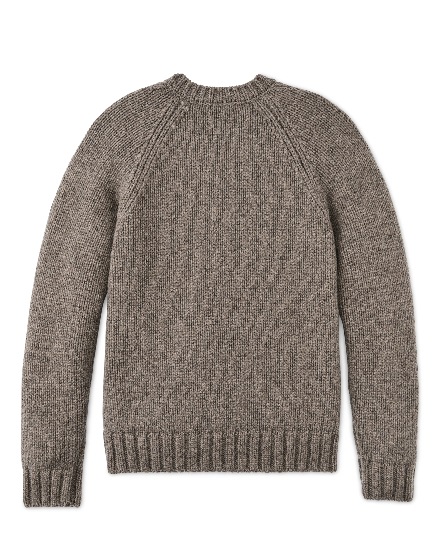 Alternate view of the Filson 3-gauge Alpaca Blend Sweater - Bark Heather