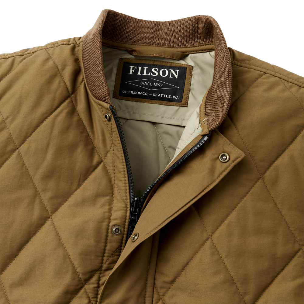 Alternate view of the Filson Quilted Pack Jacket - Sportsman Tan