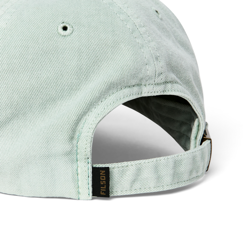 Alternate view of the Filson Washed Low-profile Logger Cap - Mint / Trout