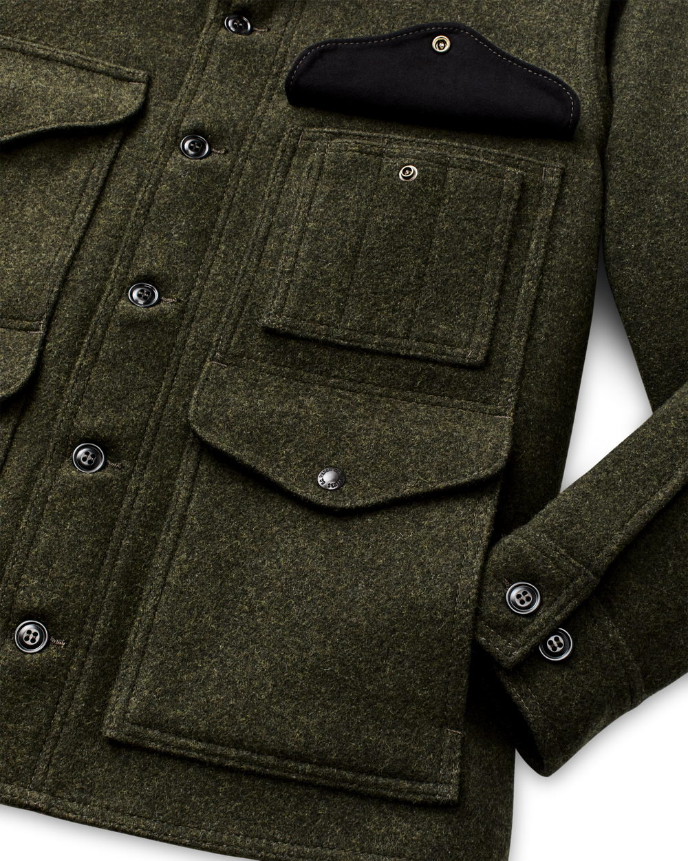 Mackinaw Wool Cruiser Jacket - Forest Green